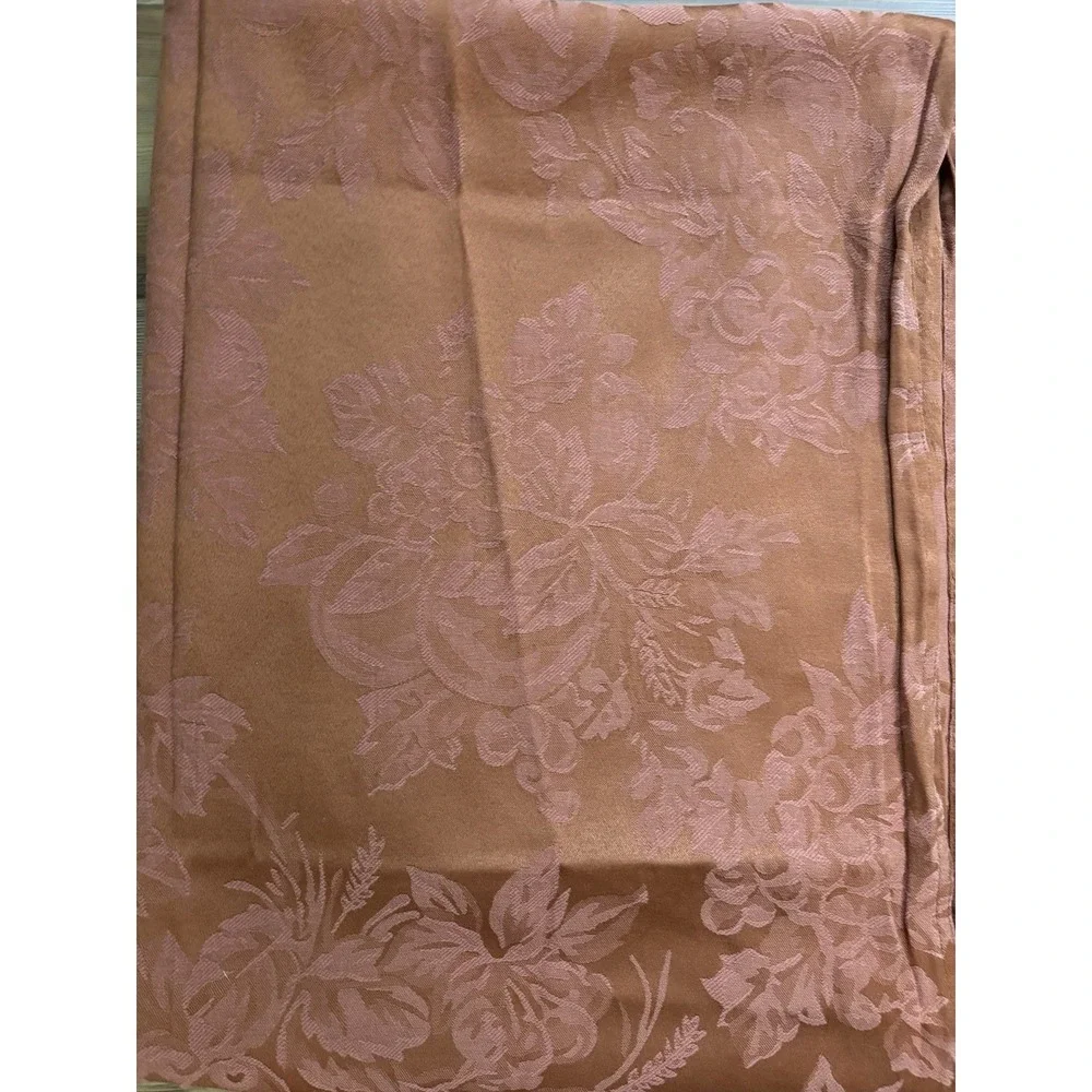Floral & Fruit Damask‎ Tablecloth In Bronze 55